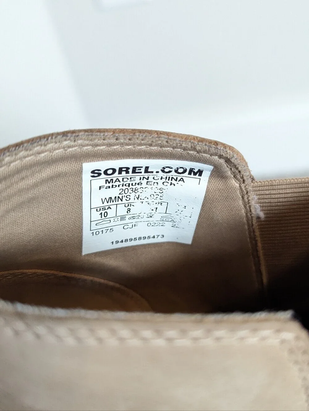 Sorel Evie Pull On Booties - Canoe Sea Salt Tan sz 10